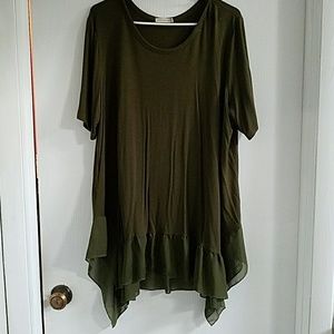 Army green shirt
